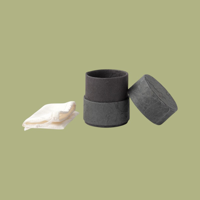 Cilindervormige mini urn, unikleur - Afbeelding 2