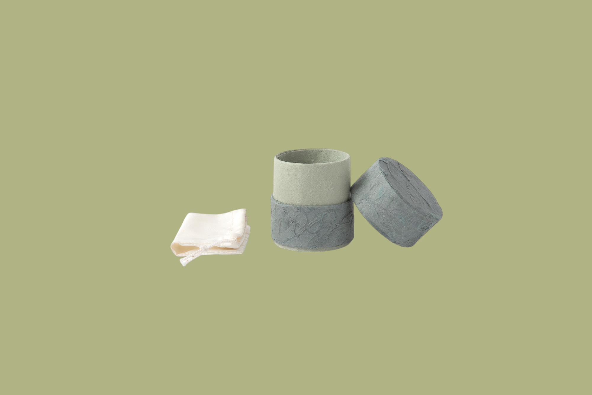 Cilindervormige mini urn, unikleur - Afbeelding 2