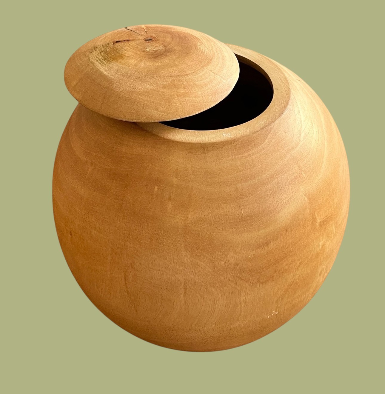 Mangohouten urn, glad
